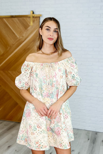 Bow Peep Eyelet Knit Dress in Pink and Green Southern Soul Collectives