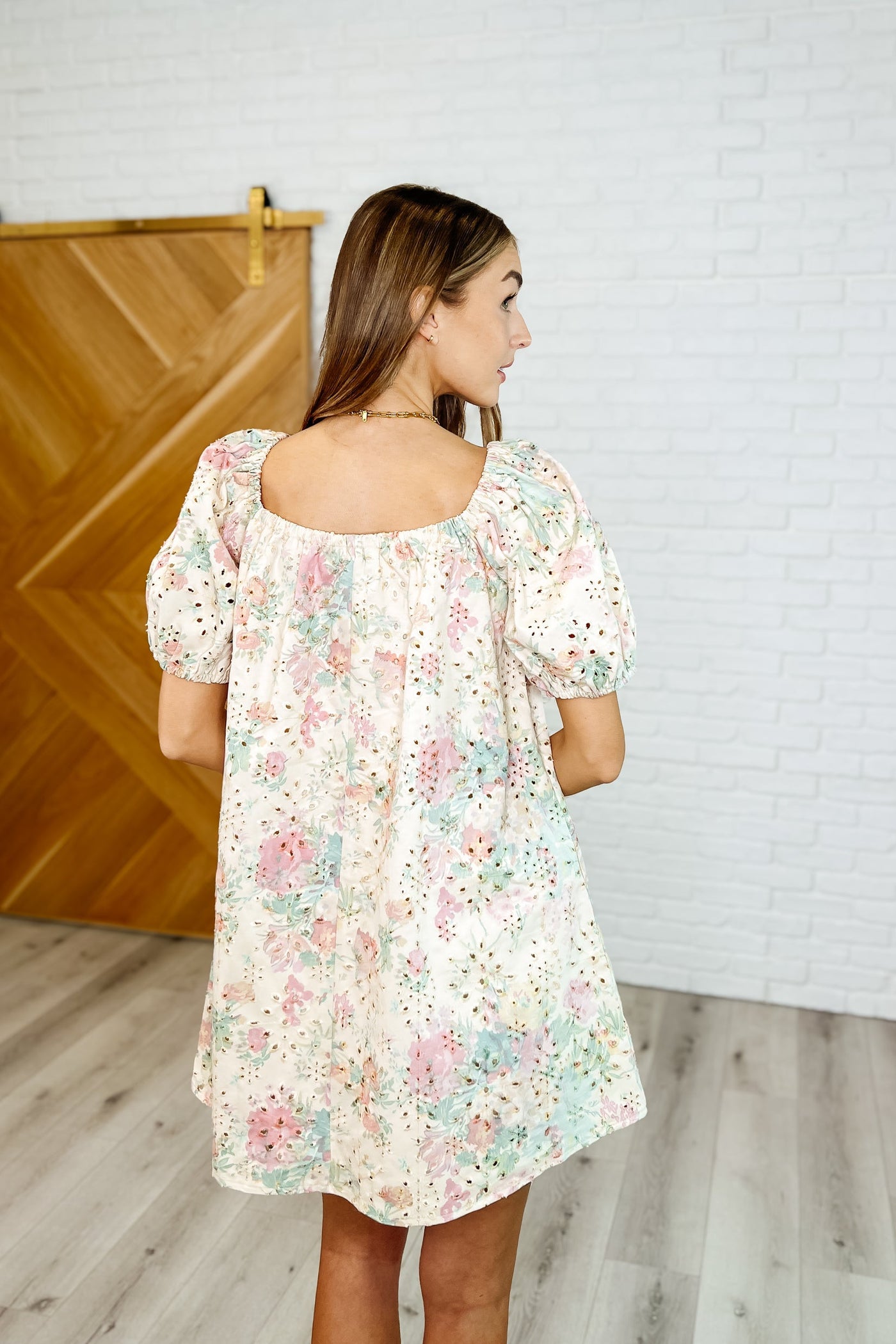 Bow Peep Eyelet Knit Dress in Pink and Green Southern Soul Collectives