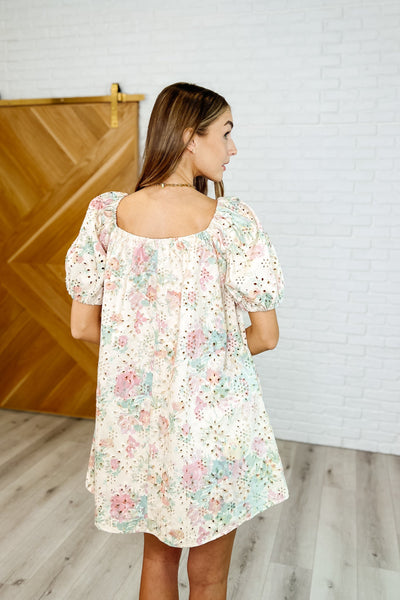 Bow Peep Eyelet Knit Dress in Pink and Green Southern Soul Collectives