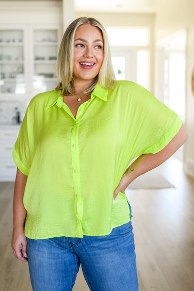 Bright Idea Button Down in Citrus Southern Soul Collectives