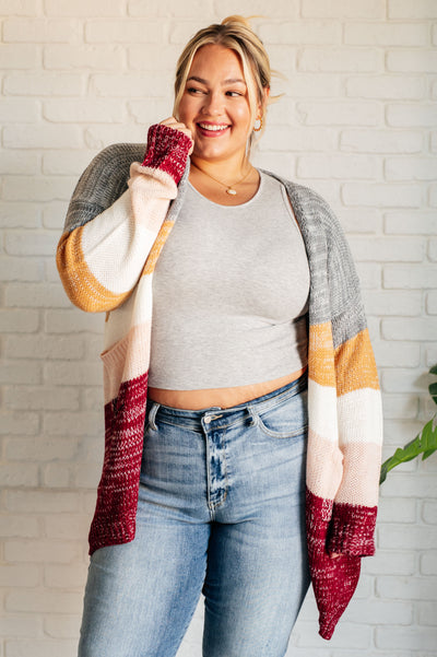 Bring the Warmth Color Block Cardigan Southern Soul Collectives