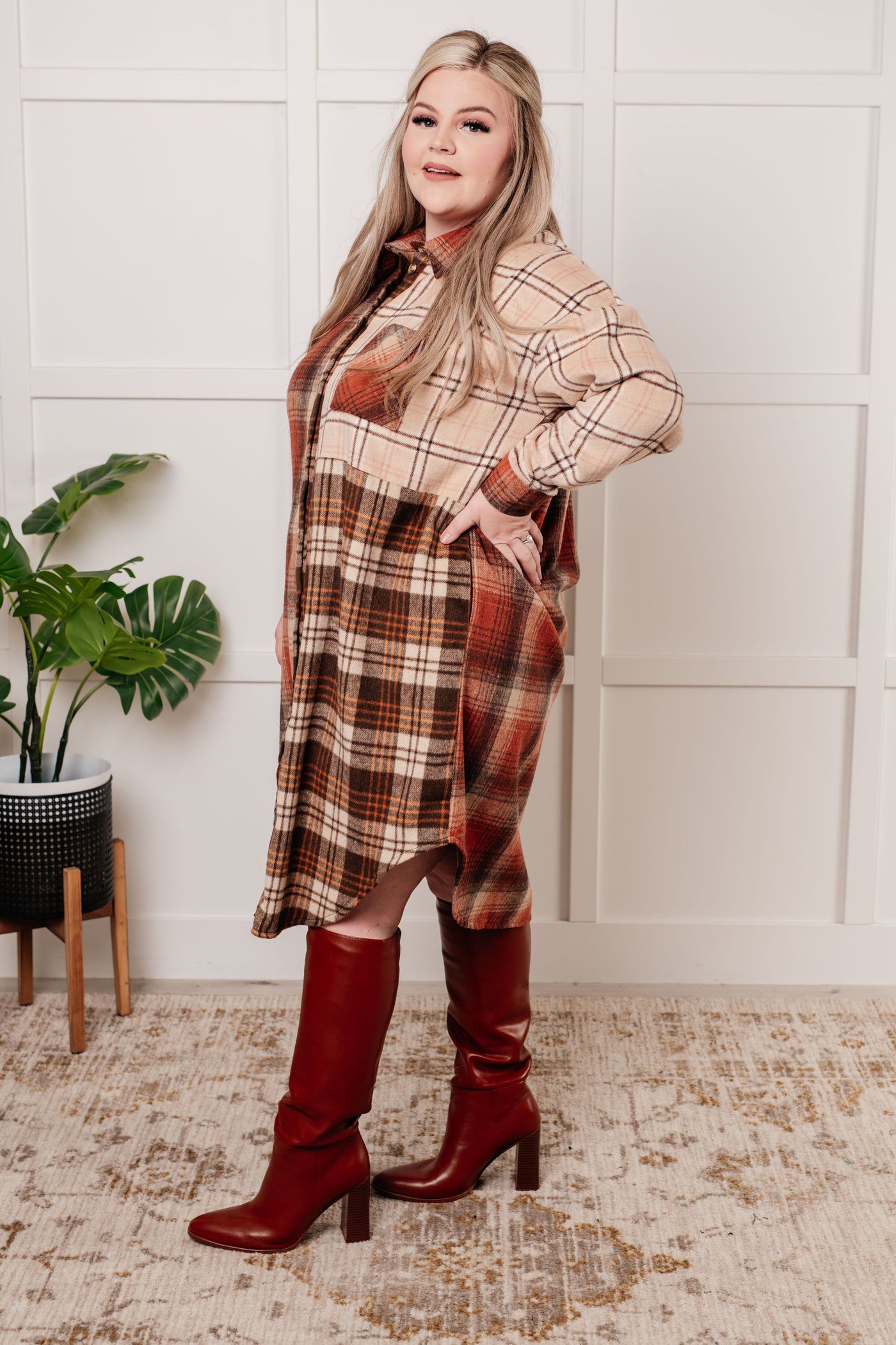 Cabin Fever Flannel Plaid Oversized Shacket Southern Soul Collectives