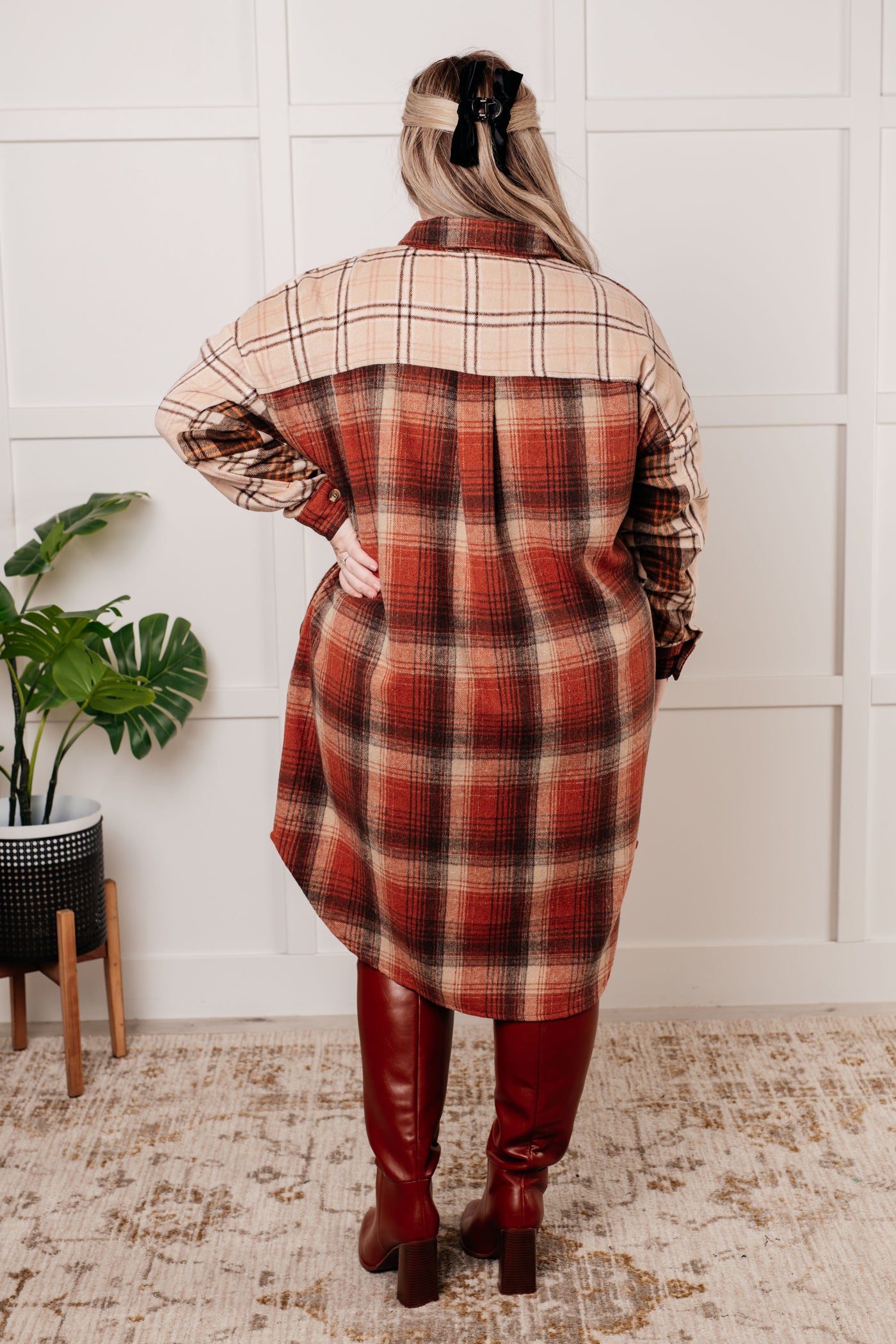 Cabin Fever Flannel Plaid Oversized Shacket Southern Soul Collectives