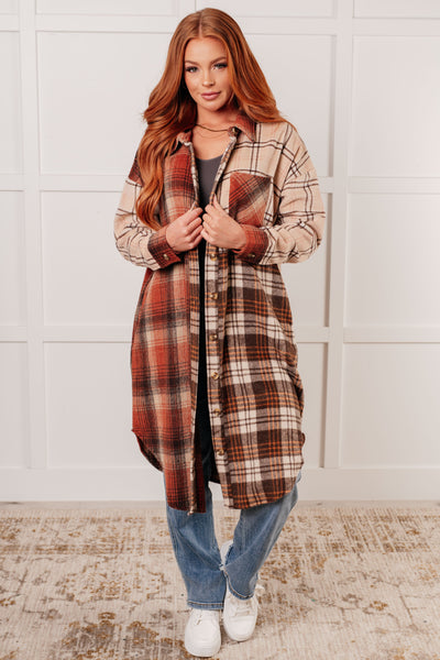 Cabin Fever Flannel Plaid Oversized Shacket Southern Soul Collectives