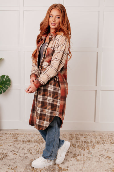 Cabin Fever Flannel Plaid Oversized Shacket Southern Soul Collectives