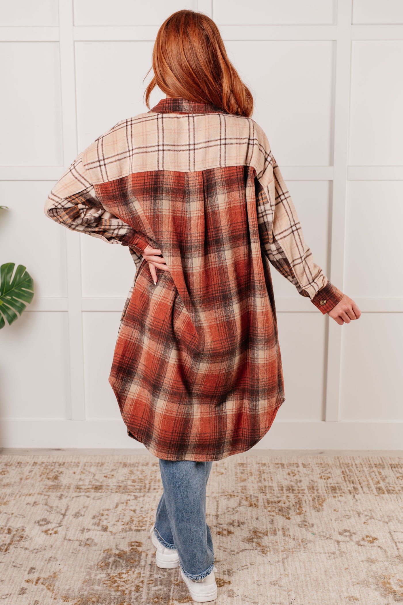 Cabin Fever Flannel Plaid Oversized Shacket Southern Soul Collectives