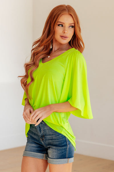 Cali Blouse in Neon Green Southern Soul Collectives