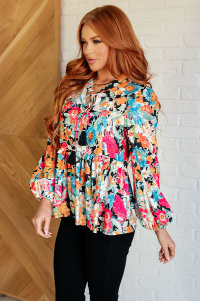 Carry Me Away Floral Peplum Blouse Southern Soul Collectives