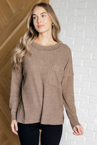 Casual Tuesday Ribbed Knit Sweater in Mocha Southern Soul Collectives