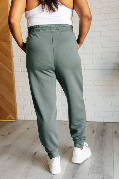 Center Seam Scuba Joggers in Ash Jade Southern Soul Collectives