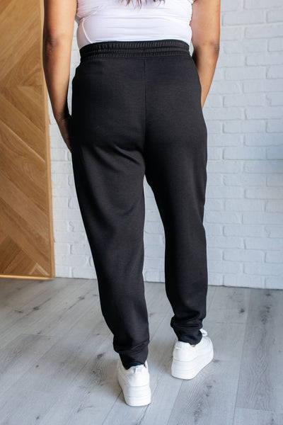 Center Seam Scuba Joggers in Black Southern Soul Collectives