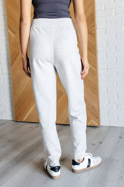 Center Seam Scuba Joggers in Heather Grey Southern Soul Collectives