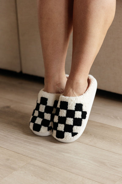 Checked Out Slippers in Black Womens Southern Soul Collectives