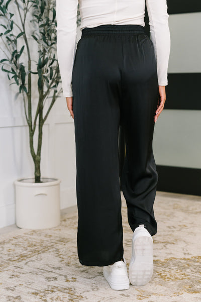 City Ease Wide Leg Bottoms in Black Southern Soul Collectives