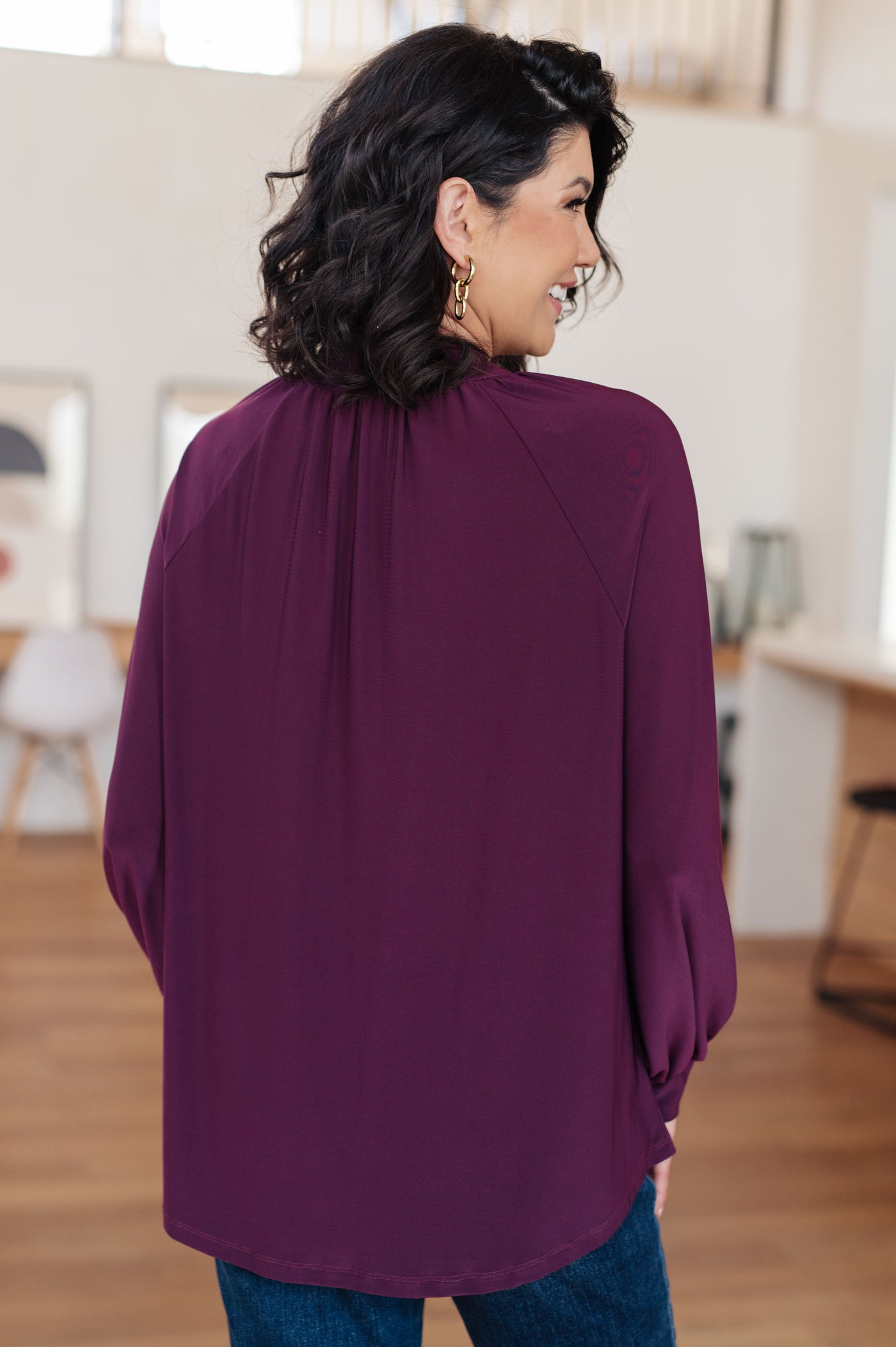 Closing Time Mock Neck Blouse Southern Soul Collectives