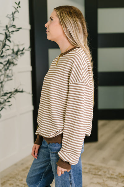 Cocoa Lane Stripe Top Southern Soul Collectives