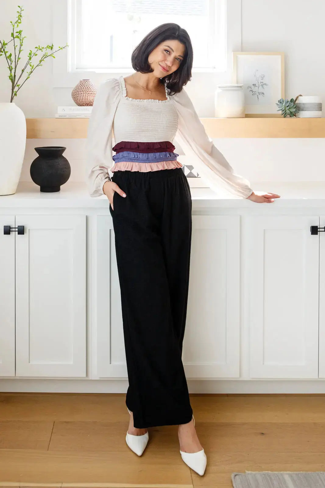 Come Rain or Shine Wide Leg Pants Womens Southern Soul Collectives