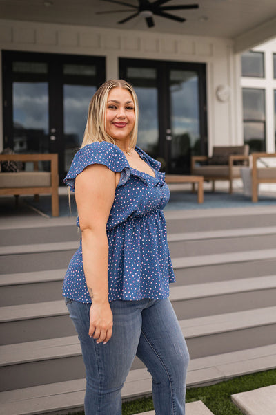 Connect the Dots Peplum Blouse Southern Soul Collectives