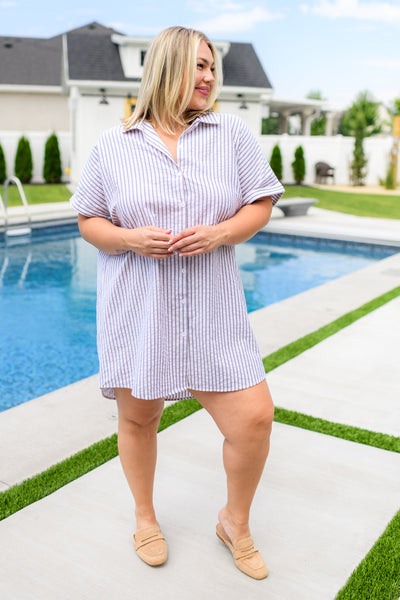 Cornelia Striped Shirt Dress Southern Soul Collectives