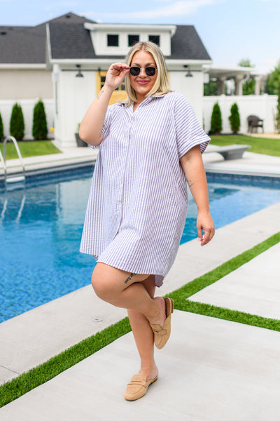 Cornelia Striped Shirt Dress Southern Soul Collectives