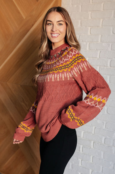 Cozy Chalet Fair Isle Sweater Southern Soul Collectives