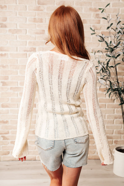 San Tropez Lightweight Knit Cardigan in Cream Southern Soul Collectives