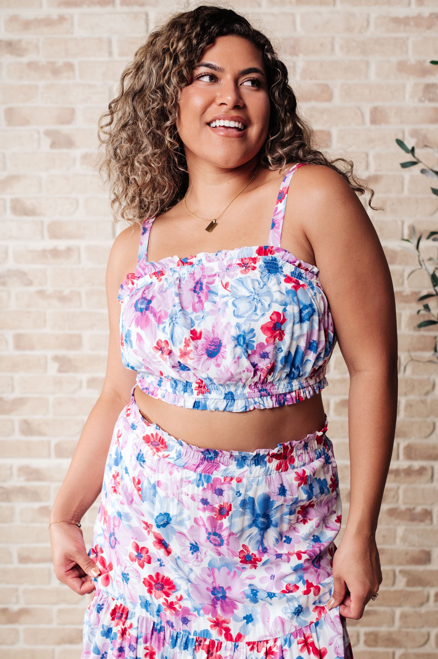 Cutie Patootie Tiered Skirt and Top Set in Blue Southern Soul Collectives