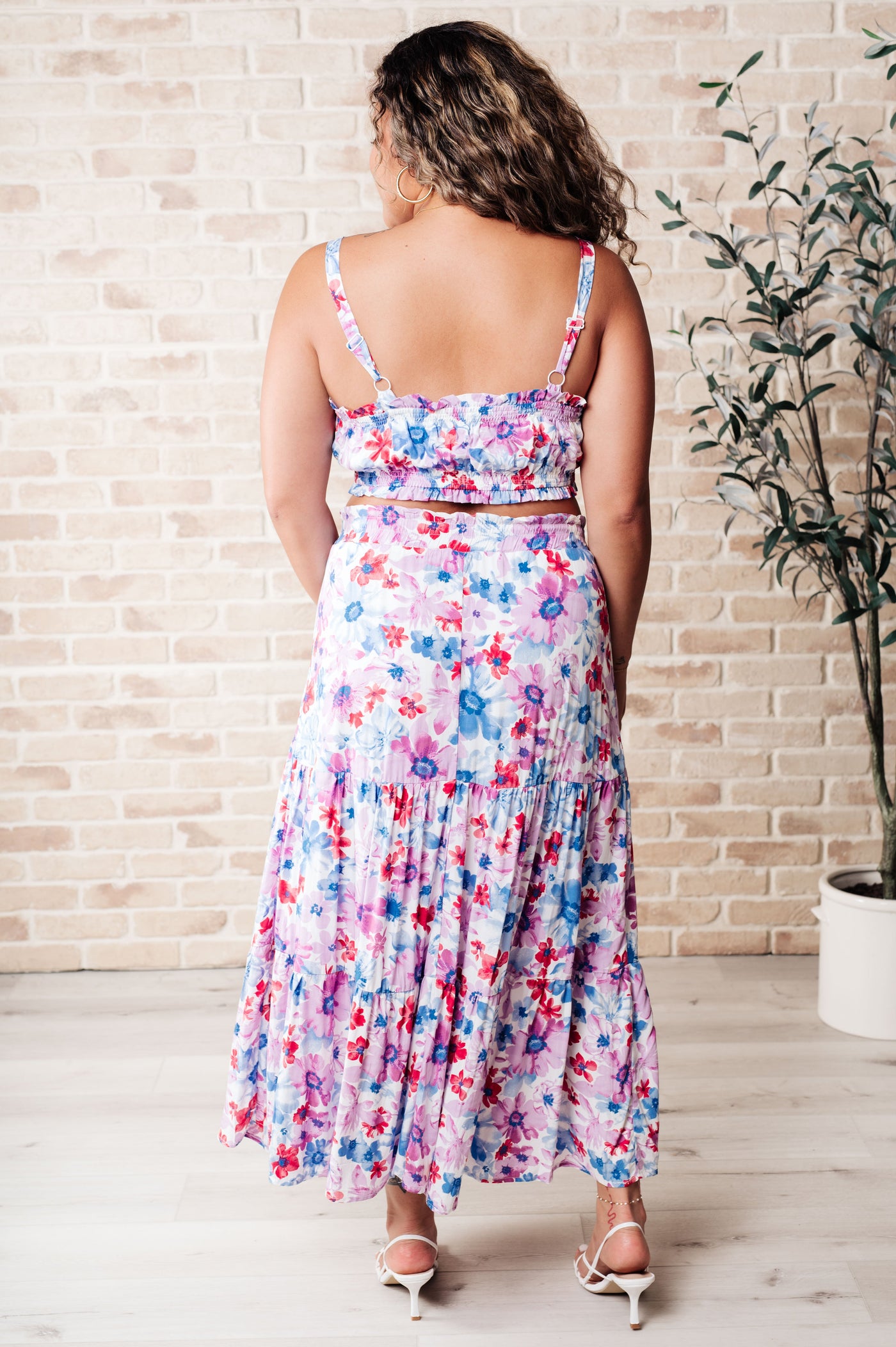 Cutie Patootie Tiered Skirt and Top Set in Blue Southern Soul Collectives