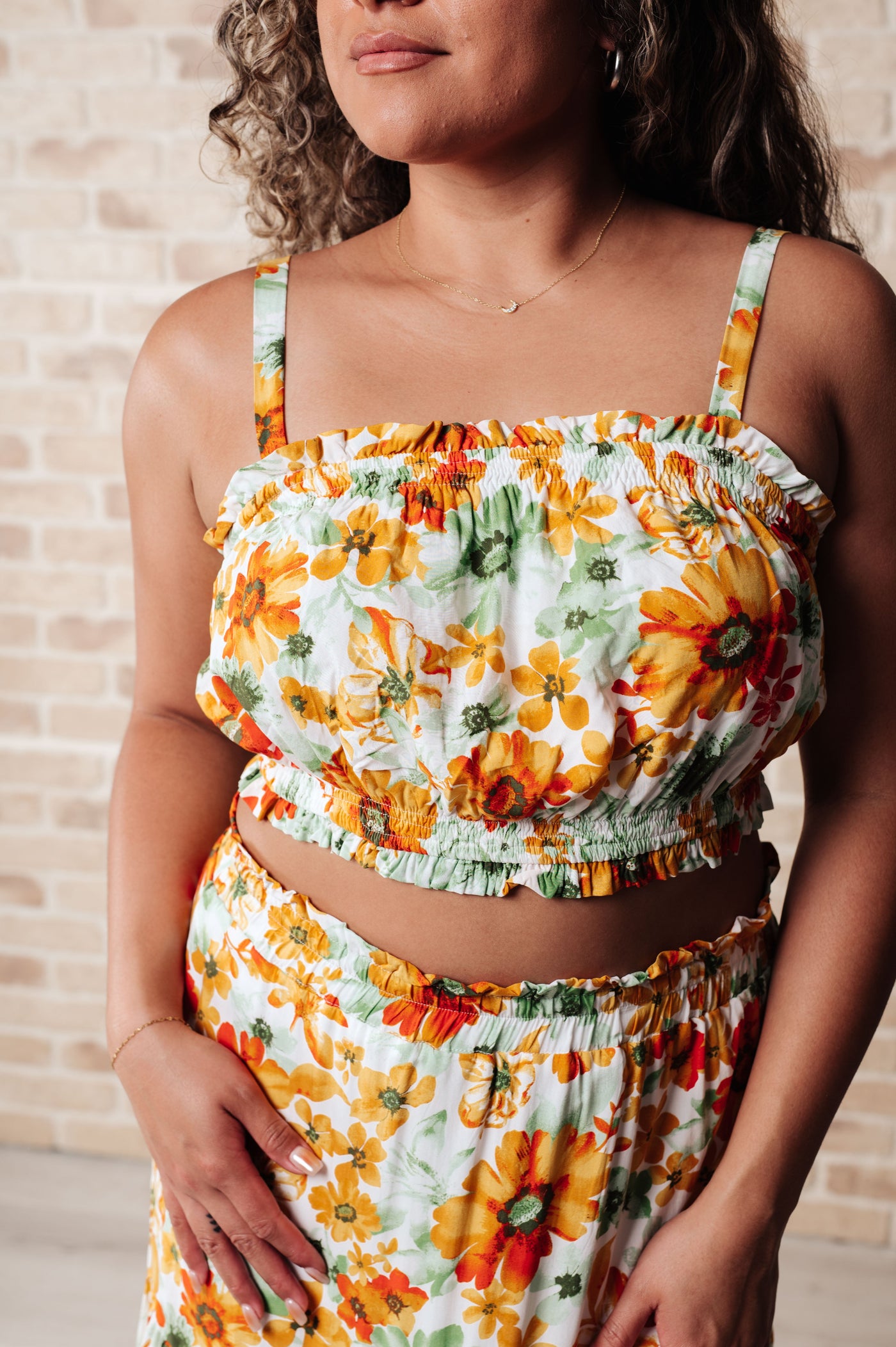 Cutie Patootie Tiered Skirt and Top Set in Orange Southern Soul Collectives