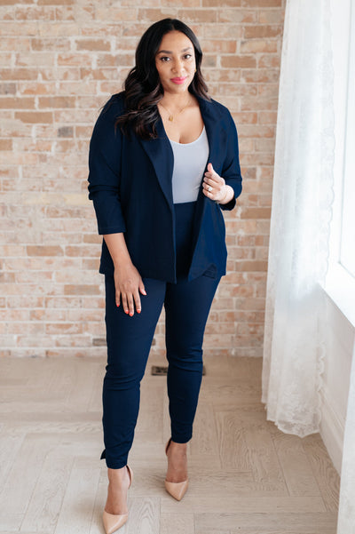 Magic 3/4 Blazer in Navy Womens Southern Soul Collectives