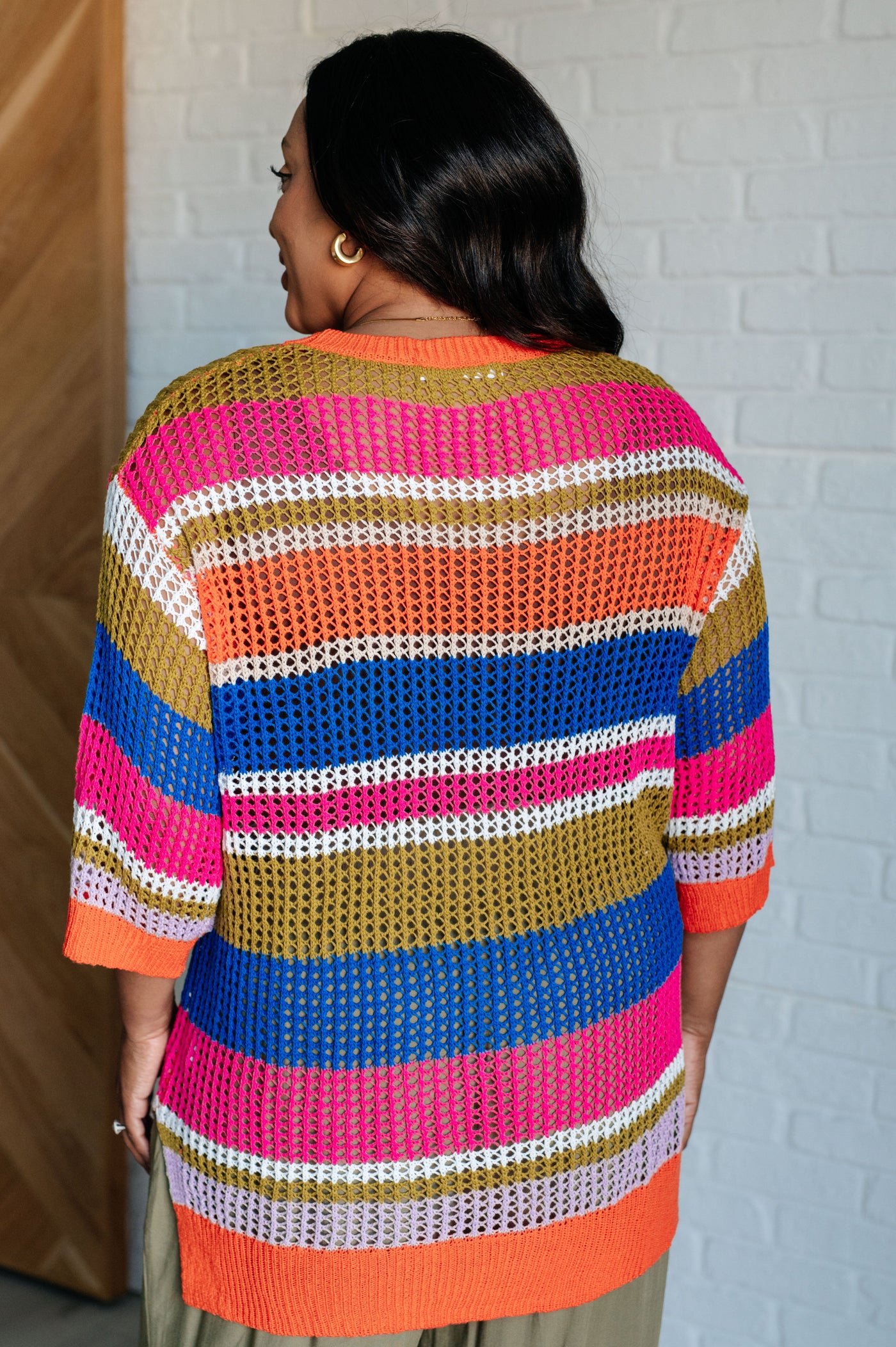 Deep Thoughts Striped Loose Knit Top Southern Soul Collectives