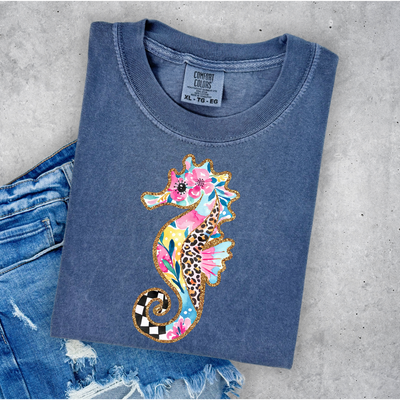 Seahorse Multiprint Graphic Tee Southern Soul Collectives