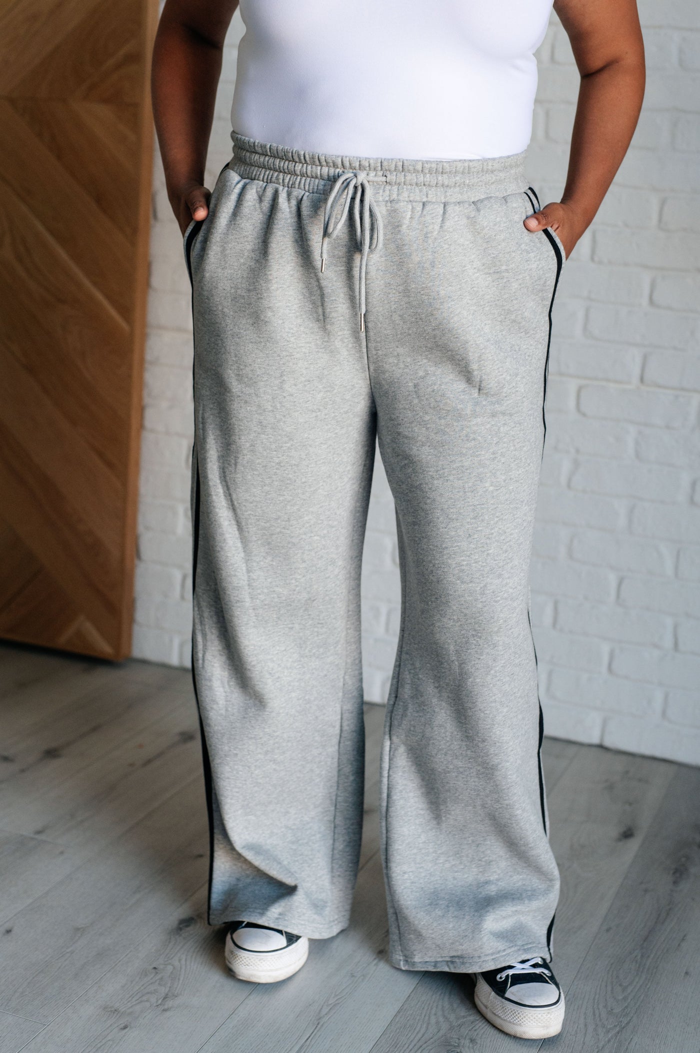 Don't Get Stuck Stripe Detail Sweatpants Southern Soul Collectives