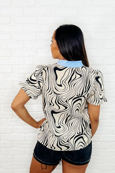 Don't Want to Wait Zebra Print Top Southern Soul Collectives