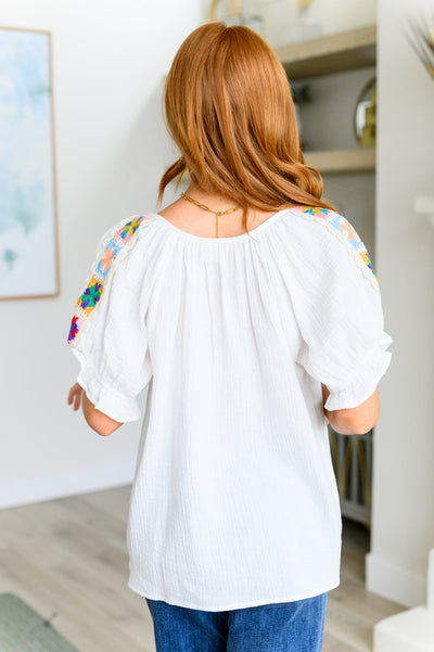 Don't You, Forget About Me Crinkle Knit Blouse Southern Soul Collectives
