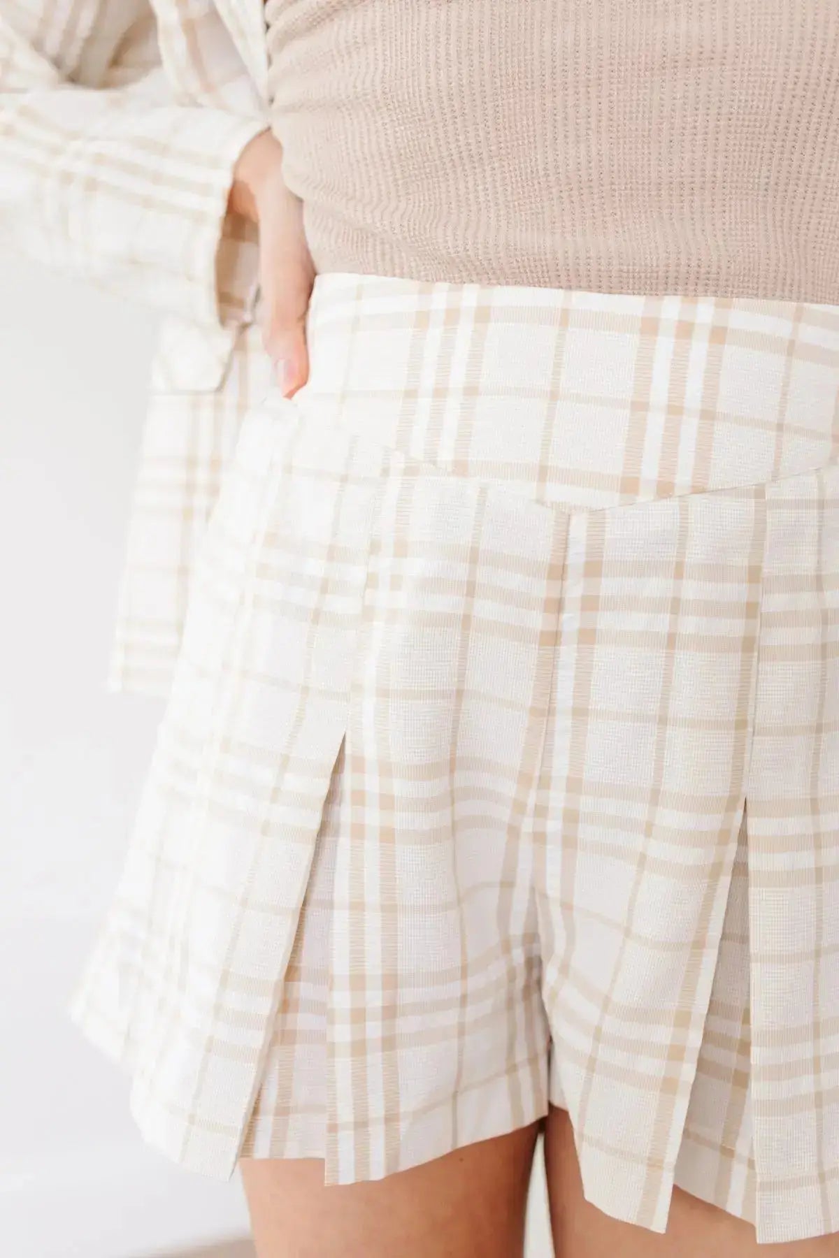Dressed in Pink Plaid Shorts Womens Southern Soul Collectives