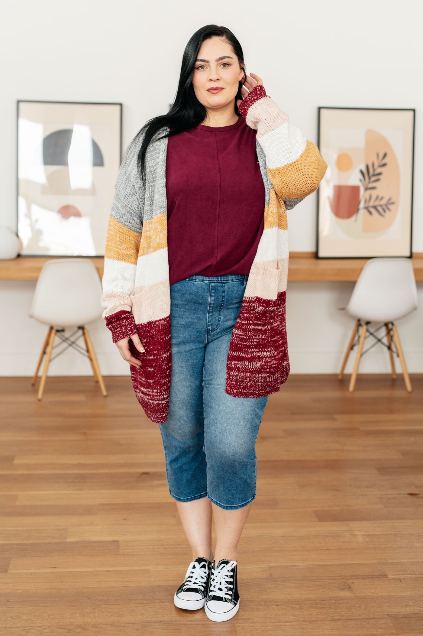 Drive Downtown Dolman Sleeve Top in Wine Southern Soul Collectives