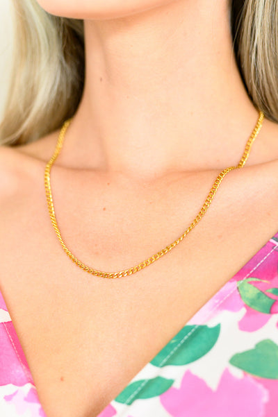 Eagerly Waiting Gold Plated Chain Necklace Southern Soul Collectives