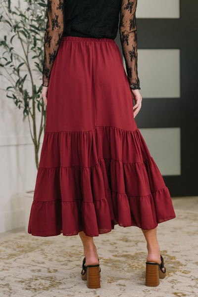 Easy Pick Tiered Maxi Skirt Southern Soul Collectives