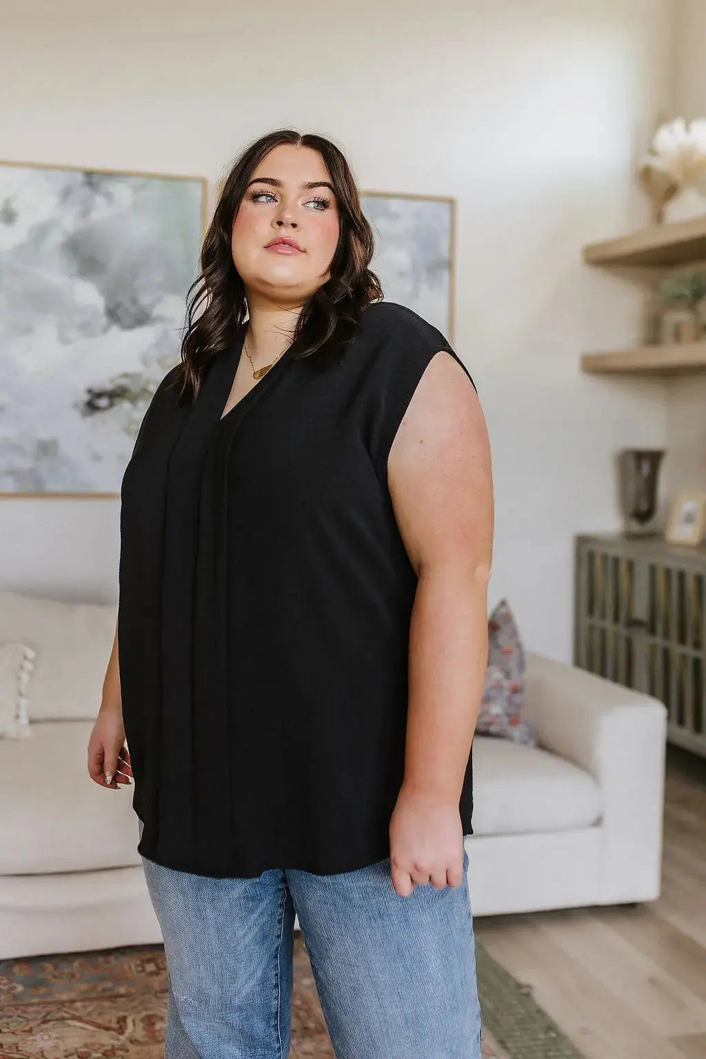 Elevate Everyday Blouse in Black Womens Southern Soul Collectives