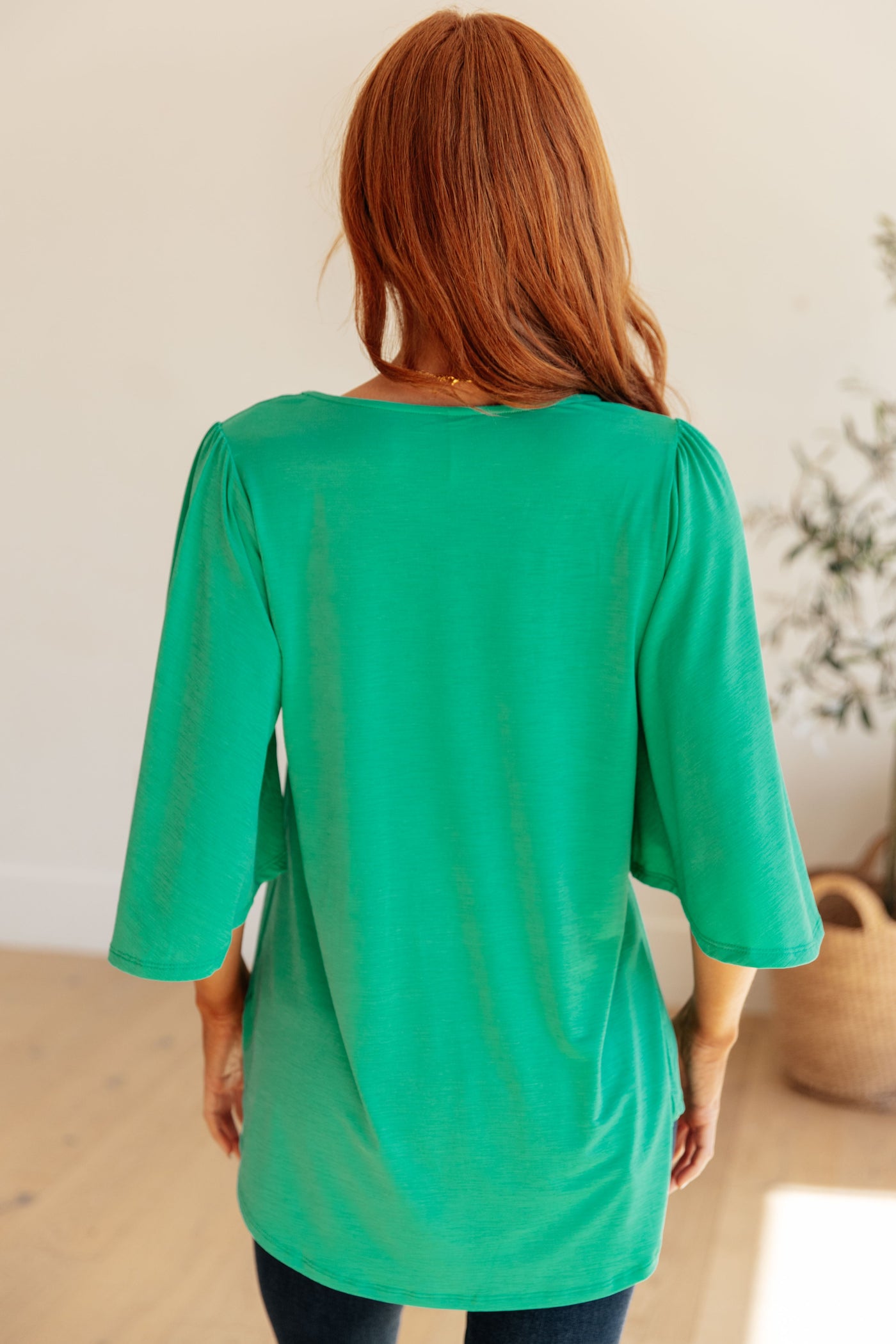 Cali Blouse in Emerald Southern Soul Collectives