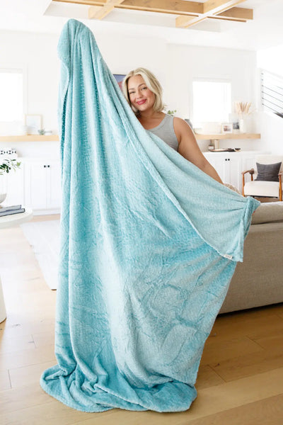 Emerson Blanket Family Cuddle Size in Mint Womens Southern Soul Collectives