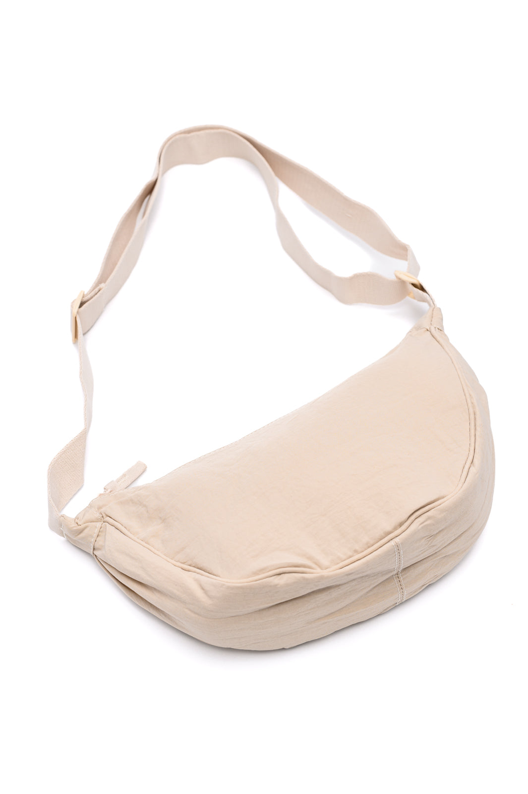 Essentially Everything Round Mini Crossbody Bag in Off White Southern Soul Collectives