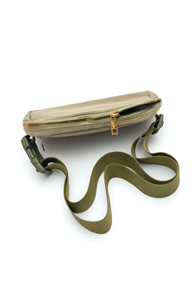 Everywhere I Go Crossbody Belt Bag in Olive Southern Soul Collectives