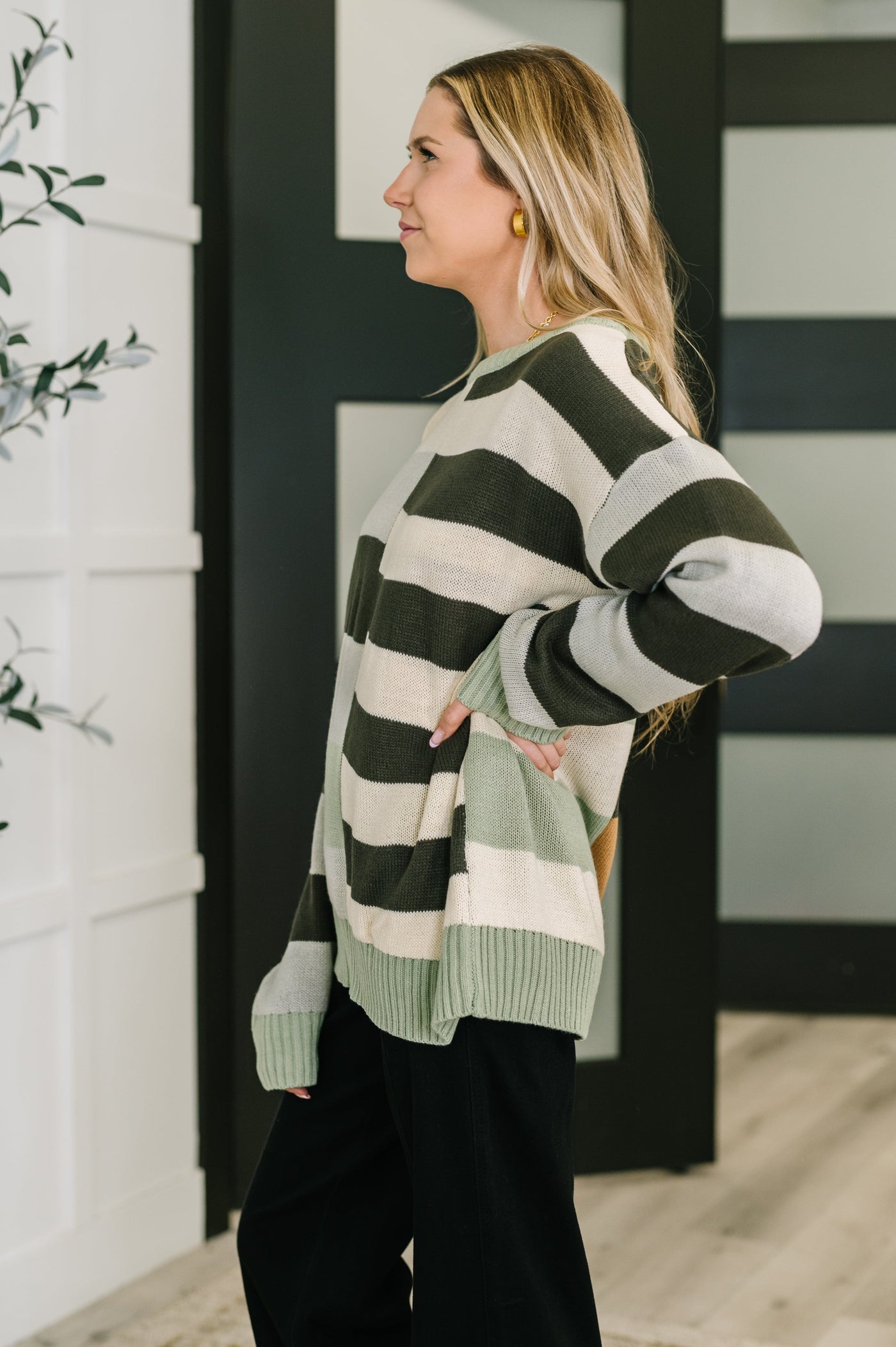 Fall Into Us Color Block Knit Pullover Southern Soul Collectives