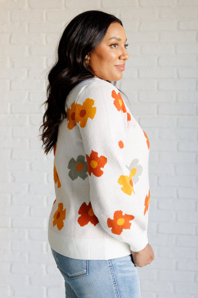 Falling Flowers Floral Sweater Southern Soul Collectives