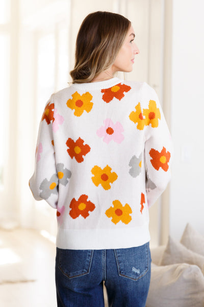 Falling Flowers Floral Sweater Southern Soul Collectives