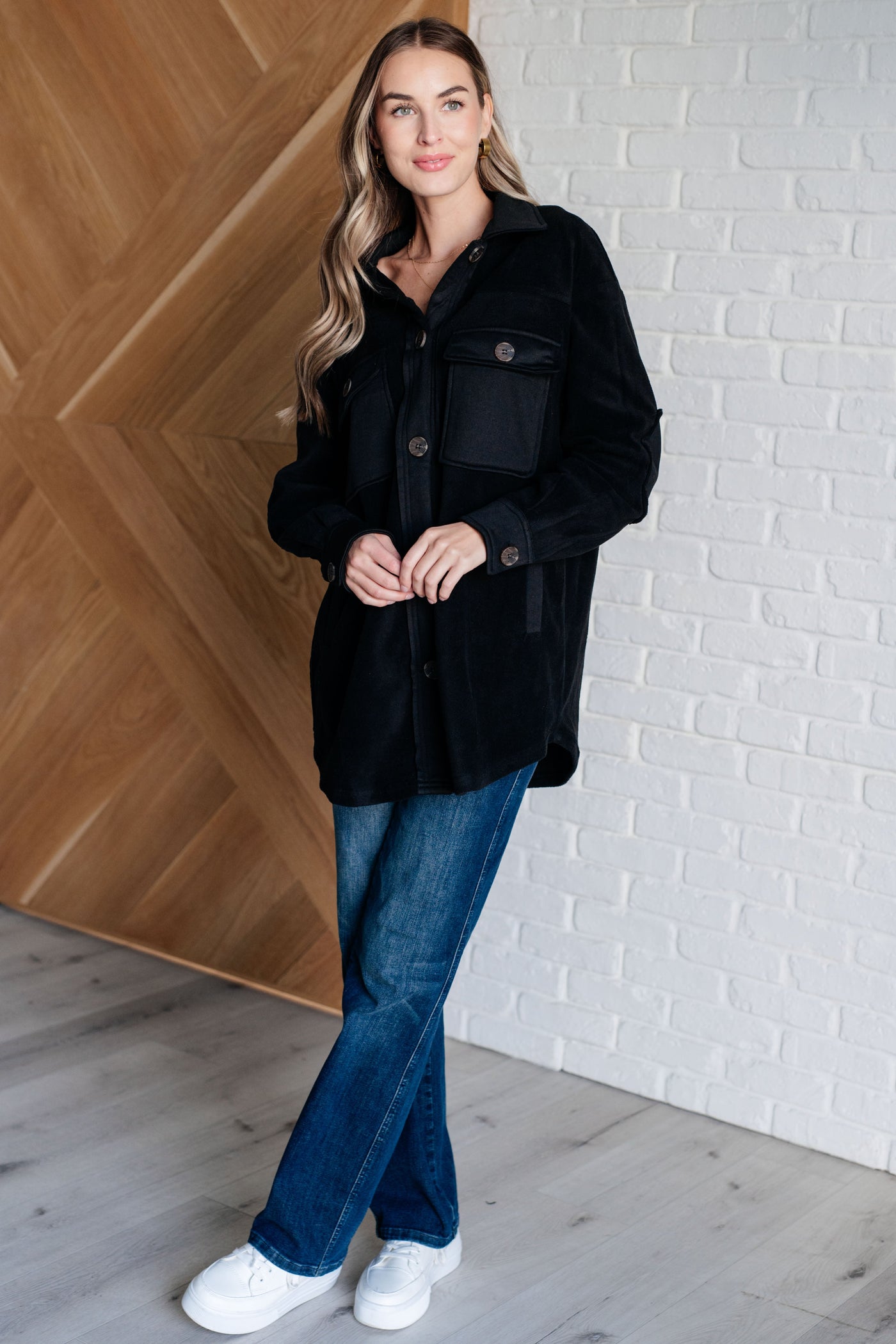 Fantastic in Fleece Jacket in Black Southern Soul Collectives