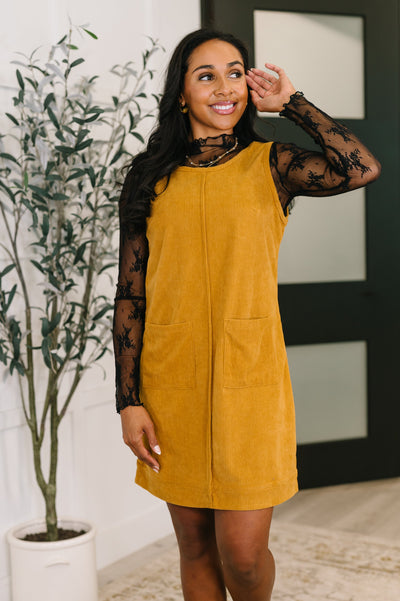 Feeling That Way Corduroy Dress Southern Soul Collectives