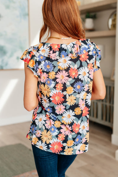 Flower Power Floral Top Southern Soul Collectives